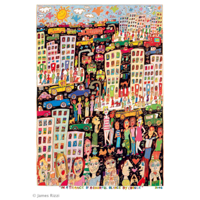 James Rizzi - In a trance of a colorful glance by chance